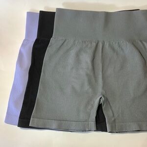 Lot of 3 pairs yoga gym shorts